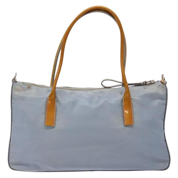 PRADA Hand Bag Nylon Light Blue - Picture 3 of 13